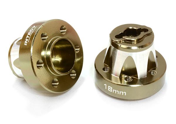 C26666GUN Alloy Drive Pin-to-6 Bolt Type Wheel Hub 18mm Thick for 1/10 Axial Crawler - Image 1