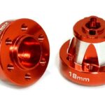 Alloy Drive Pin-to-6 Bolt Type Wheel Hub 18mm Thick for 1/10 Axial Crawler