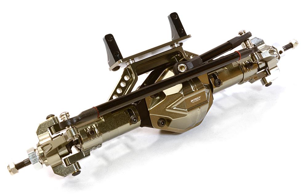 C26671GUN Billet Machined T6 Front Axle for Axial 1/10 SCX-10, Dingo, Honcho & Jeep - Image 1