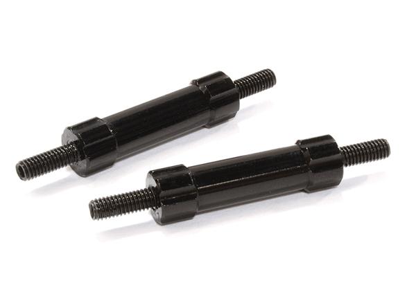 C26677BLACK Billet Machined 20mm Aluminum Linkages (2) M3 Threaded for 1/10 Scale Crawler - Image 1