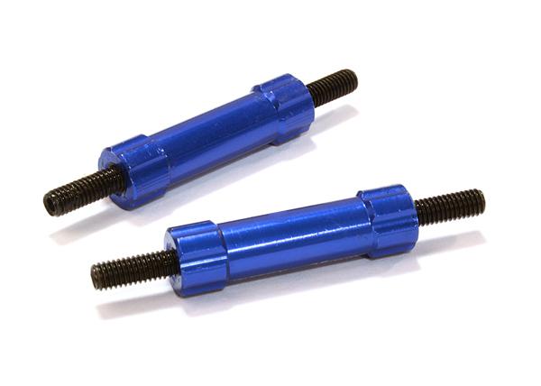 C26677BLUE Billet Machined 20mm Aluminum Linkages (2) M3 Threaded for 1/10 Scale Crawler - Image 1