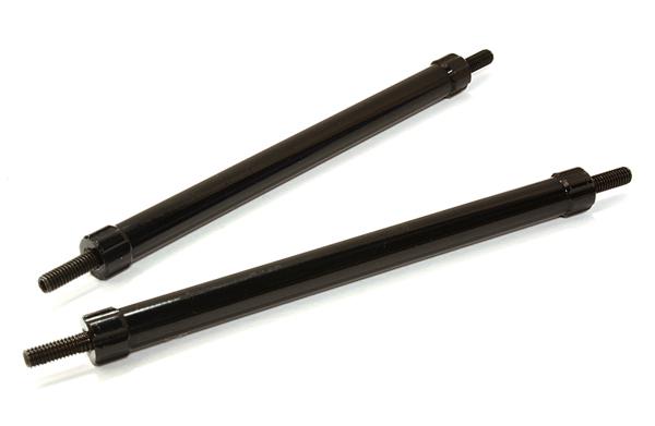 C26688BLACK Billet Machined 85mm Aluminum Linkages (2) M3 Threaded for 1/10 Scale Crawler - Image 1