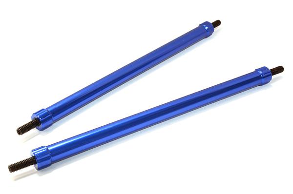 C26689BLUE Billet Machined 90mm Aluminum Linkages (2) M3 Threaded for 1/10 Scale Crawler - Image 1