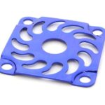 Blue Metal Cooling Fan Guard Cover for 30x30mm Size Fans - Enhanced Protection