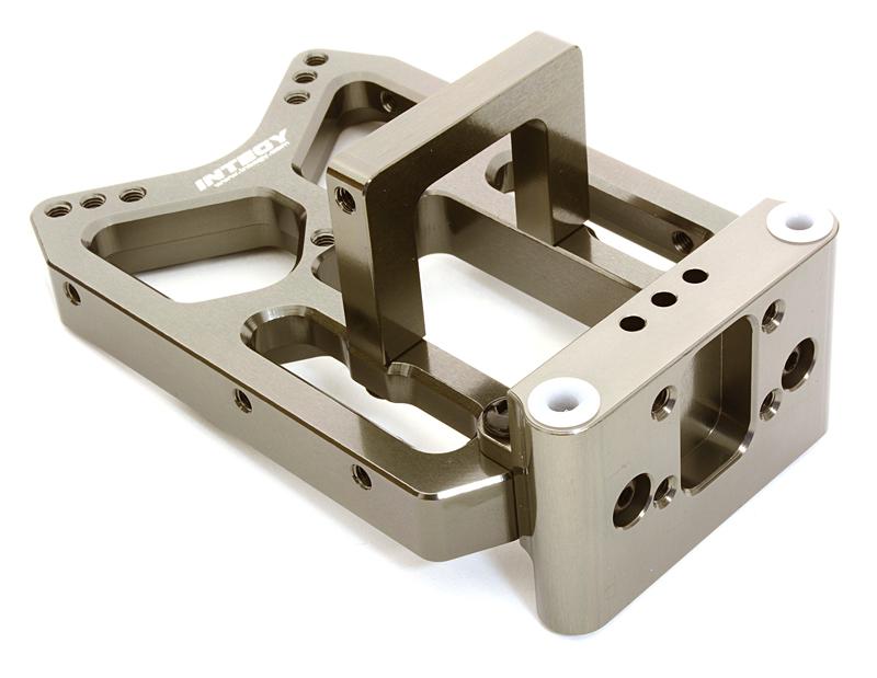 C26744GREY Billet Machined Front Shock Tower for HPI 1/10 Jumpshot MT, SC & ST - Image 1