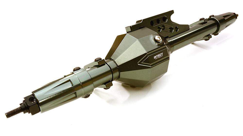 C26793GUN Billet Machined T8 Complete Rear Axle Assembly for 1/10 Wraith 2.2 Rock Racer - Image 1