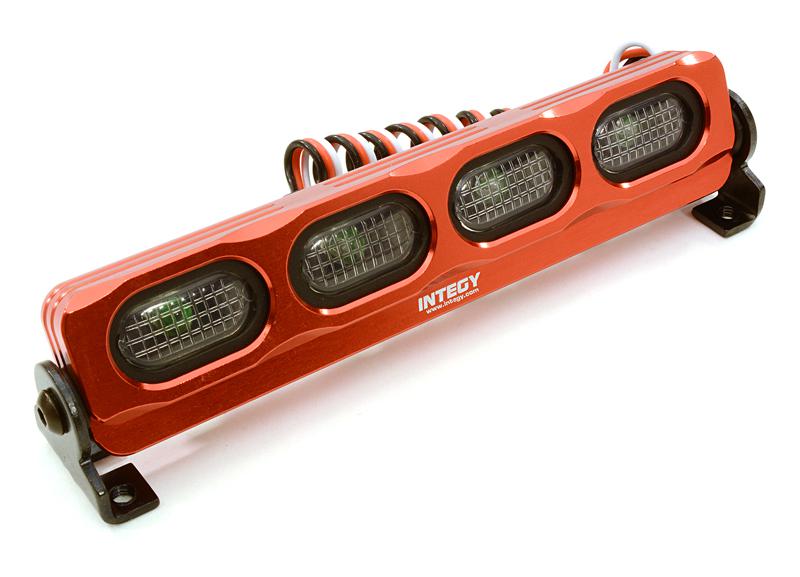 C26797RED Realistic Roof Top SMD LED Spot Light 107x19x25mm for 1/10 Scale Crawler - Image 1