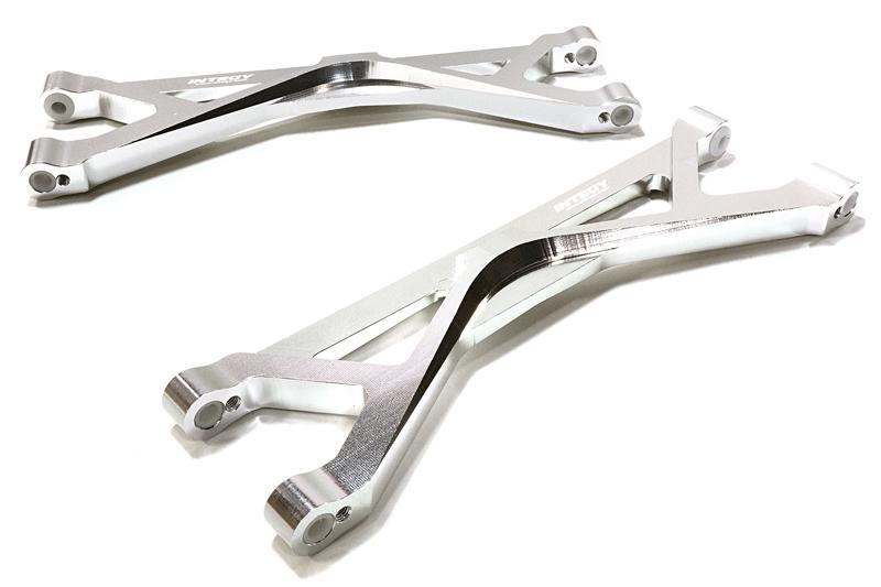 C26836SILVER Billet Machined Upper Suspension Arms for Traxxas X-Maxx 4X4 7729 - Image 1
