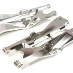 Silver Billet Machined Lower Suspension Arms for Traxxas X-Maxx 4X4 7731