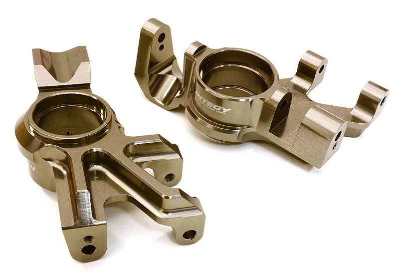 C26838GREY Machined Steering Knuckles for Traxxas X-Maxx 4X4 Req. 20x27x4mm Bearings 7737 - Image 1