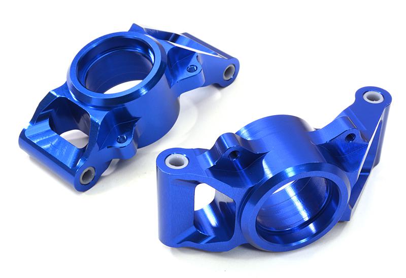 C26839BLUE Machined Rear Hub Carriers for Traxxas X-Maxx 4X4 Req. 20x27x4mm Bearings 7752 - Image 1