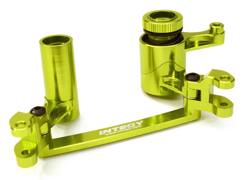 C26867GREEN Billet Machined Steering Bellcrank Set for Axial 1/8 Yeti XL Rock Racer Buggy - Image 1