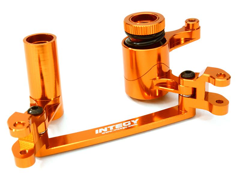 C26867ORANGE Billet Machined Steering Bellcrank Set for Axial 1/8 Yeti XL Rock Racer Buggy - Image 1