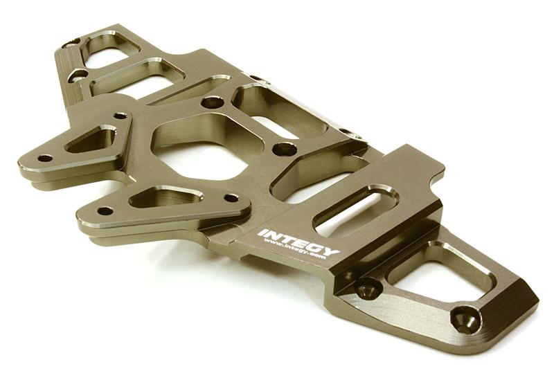 C26868GREY Billet Machined Front Clip for Axial 1/8 Yeti XL Rock Racer Monster Buggy - Image 1
