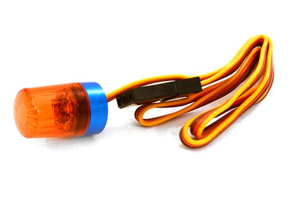 C26879RED T4 Realistic Roof Top Flashing Light LED w/ 10mm Plastic Housing for 1/10 Scale - Image 1