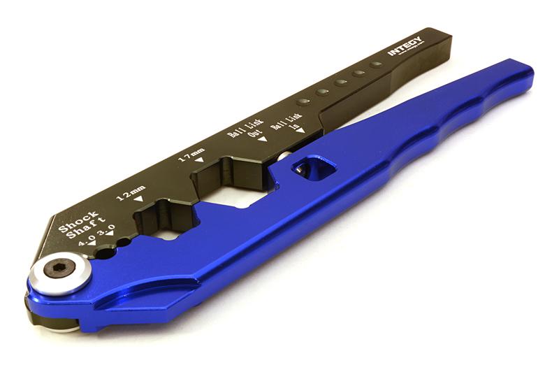 C26883BLUE Billet Machined Maintenance Shock Shaft Pliers & Ball End Tool - Image 1