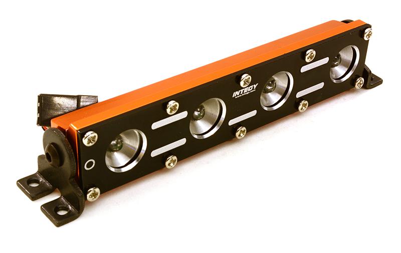 C26888ORANGE Realistic Roof Top LED Light Bar w/ Metal Housing 104x18x22mm for 1/10 & 1/8 - Image 1