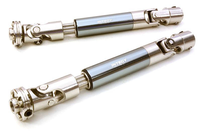 C26890GUN Billet Machined Stainless Steel Center Drive Shafts for Axial 1/10 SCX-10 - Image 1