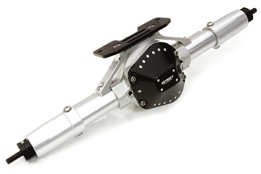 C26904SILVER Complete Billet Machined T10 Rear Axle for Axial 1/10 SCX-10 Dingo Honcho & Jeep - Image 1