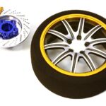 Billet Machined Alloy 10 Spoke Steering Wheel Set for Traxxas Radio Transmitter