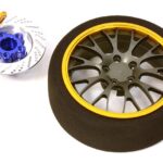 Billet Machined Alloy 20 Spoke Mesh Steering Wheel Set for Traxxas Radio