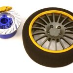 Billet Machined Alloy 18 Spoke Steering Wheel Set for Traxxas Radio Transmitter