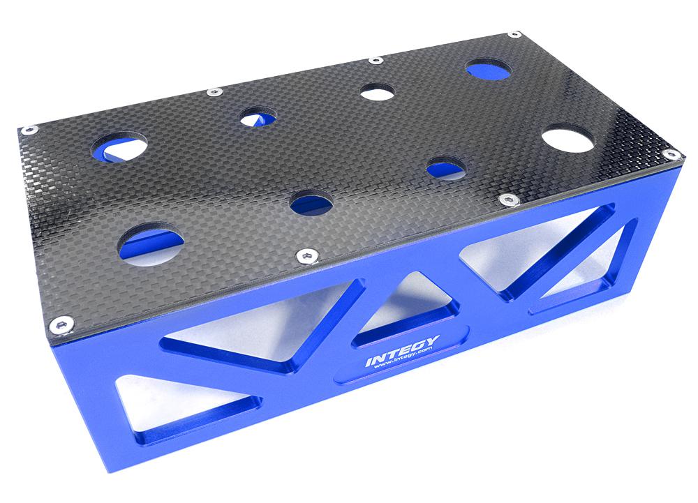 C26918BLUE Alloy HD Composite On-Road Car Stand Workstation for 1/10 & 1/8 Size 198x98x63mm - Image 1