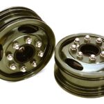 Billet Machined Alloy T7 Front Wheel Set for Hex Type 1/14 Scale Tractor Trucks