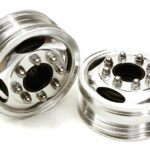 Billet Machined Alloy T7 Front Wheel Set for Hex Type 1/14 Scale Tractor Trucks