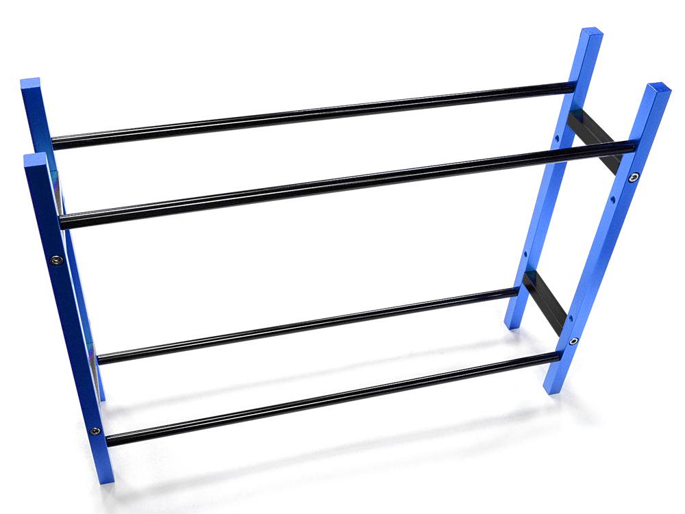 C26924BLUE Wheel & Tire Storage Rack 10.5x2.5x8 Inch for 1/10 & 1/8 Scale - Image 1