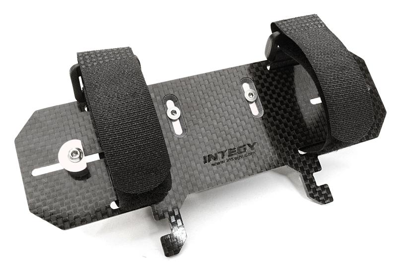 C26926SILVER Machined Composite Battery Tray for Axial SCX-10 Scale Off-Road Crawler - Image 1