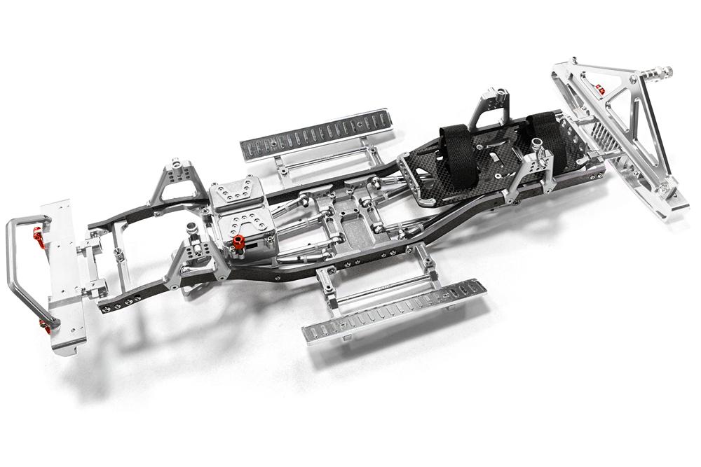 C26937SILVER Composite Ladder Frame Chassis Kit w/ Hop-up Combo for SCX-10, Dingo Honcho Jeep - Image 1