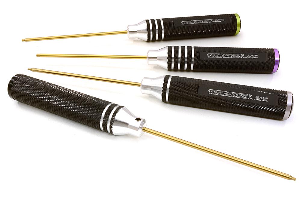 C26940 Allen Hex Wrench Set US Size (4pcs) w/ Color Coded End-Cap 0.05 1/16 5/64 3/32 - Image 1