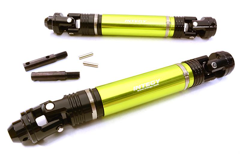 C26952GREEN Machined Alloy Universal Drive Shafts for Traxxas 1/10 E-Revo, E-Maxx 5451X - Image 1