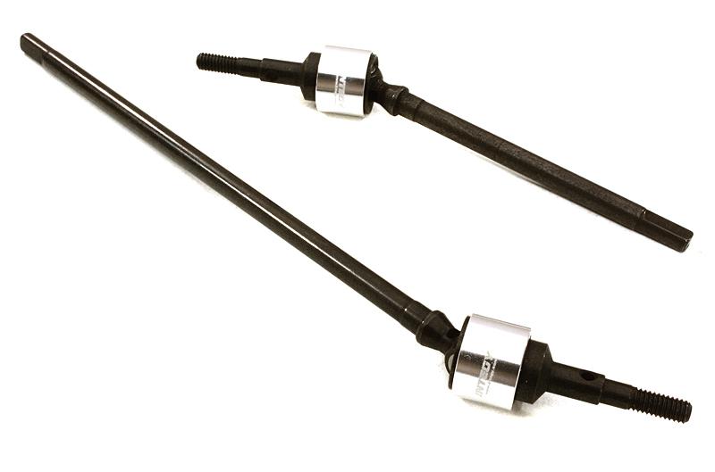 C26988SILVER Billet Machined Front Drive Shaft Set for Axial 1/10 Wraith 2.2 & RR10 Bomber - Image 1