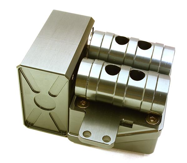 C27000GUN Realistic Alloy Air Reservoir Tanks & Side Box Enclosures for 1/14 Trucks - Image 1