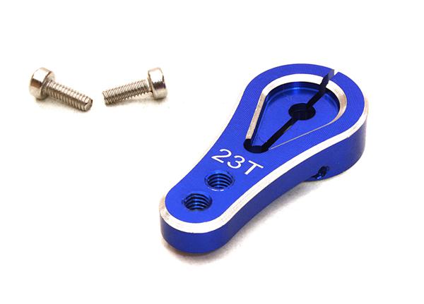 C27009BLUE Billet Machined Alloy Servo Horn 23T for KO & JR Servo (r=16, 20mm) - Image 1