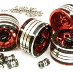 2.2x1.5-in. Machined High Mass Wheel (4) w/14mm Offset Hubs for 1/10 Crawler