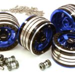 2.2x1.5-in. Machined High Mass Wheel (4) w/14mm Offset Hubs for 1/10 Crawler