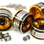 2.2x1.5-in. Machined High Mass Wheel (4) w/14mm Offset Hubs for 1/10 Crawler