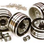 2.2x1.5-in. Machined High Mass Wheel (4) w/14mm Offset Hubs for 1/10 Crawler