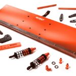 Red Alloy Machined Snowplow Kit for Traxxas 1/10 Stampede 4X4 Slash 4X4 Models