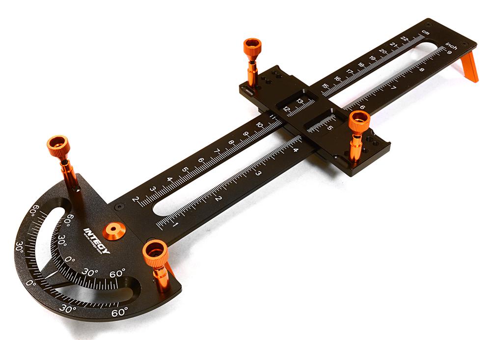 C27081ORANGE Links, Push Rods & Shocks Matching Tool 34-220mm for 1/10, 1/8 & 1/5 Scale - Image 1