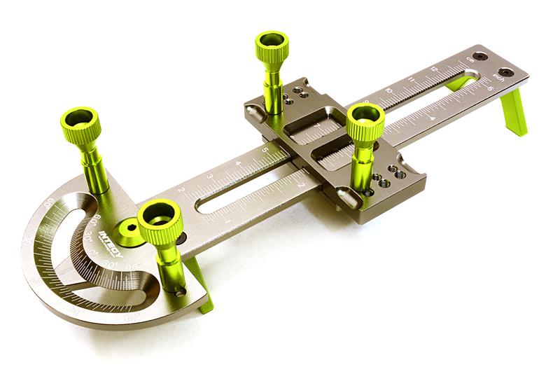 C27084GREEN Links, Push Rods & Shocks Matching Tool 28-122mm for 1/18, 1/16 & 1/10 Scale - Image 1