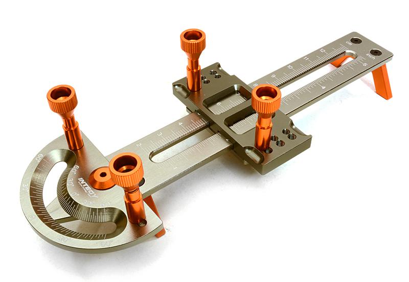 C27084ORANGE Links, Push Rods & Shocks Matching Tool 28-122mm for 1/18, 1/16 & 1/10 Scale - Image 1