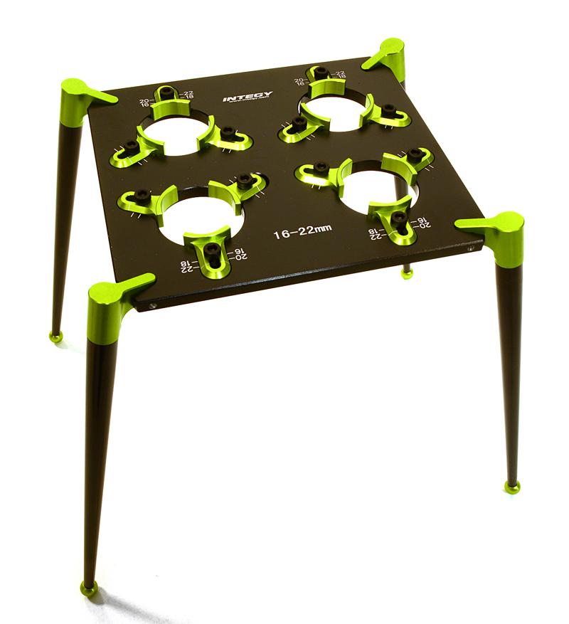 C27107GREEN Team Workstation & Shock Rebuild Stand for Shock Size 18mm-23mm - Image 1