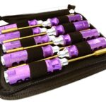 Professional 9pcs Nut Driver Set w/ 22mm Size Handle & Tool Carrying Bag