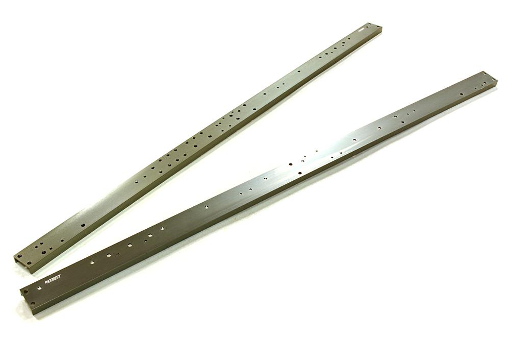 C27118GUN Ladder Frame Main Chassis Rail Set L=525mm for Custom 1/14 Semi-Tractor Truck - Image 1