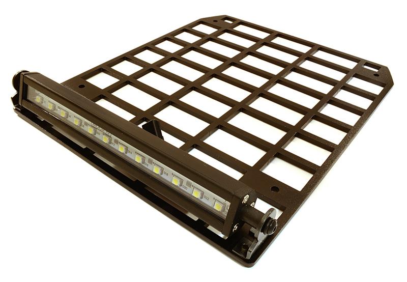 C27166 Realistic 1/10 Scale Luggage Tray 180x150x22mm w/ Adjustable LED Spot Light Set - Image 1