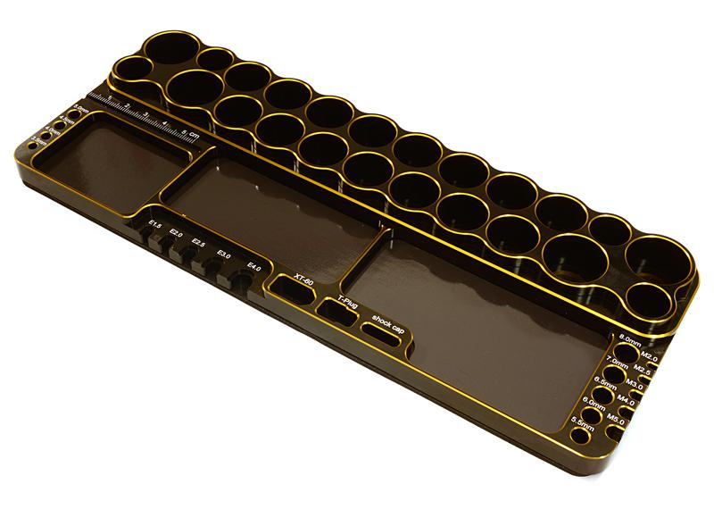 C27178GOLD Universal Workbench Organizer 250x98x19mm Workstation Tray - Image 1